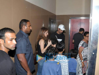 Hrithik Roshan, Sussanne Roshan and their kids arrive for the screening of 'Wonder Woman' at PVR Juhu