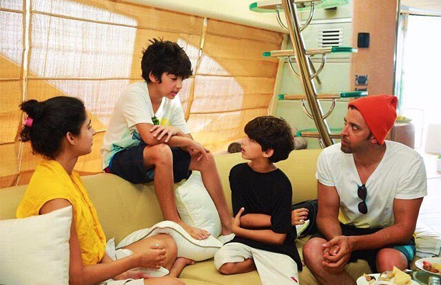 Hrithik Roshan on a vacation with his sons Hrehaan and Hridhaan-2