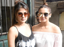 Huma Qureshi and Rhea Chakraborty snapped at Pali Village Cafe