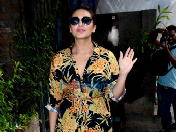 Huma Qureshi snapped post her meeting at Pali Village Café