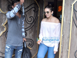 Huma Qureshi and Rhea Chakraborty snapped post a spa session in Juhu