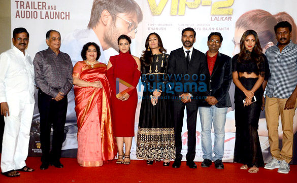kajol and dhanush grace the trailer and music of launch of their film vip 2 lalkar 3