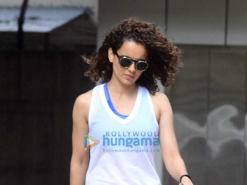 Kangana Ranaut and Nimrit Kaur snapped in Bandra
