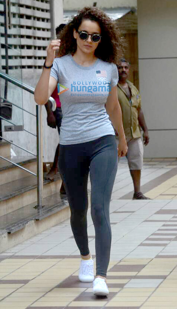 Kangna Ranaut snapped post rehearsal in Bandra