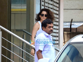 Kangna Ranaut snapped post rehearsals today