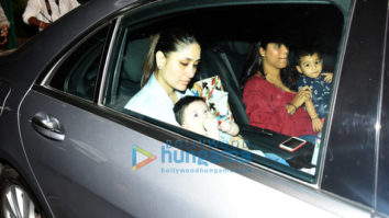 Kareena Kapoor Khan and Taimur Ali Khan snapped at Tusshar Kapoor’s son Laksshya’s birthday bash