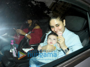 Kareena Kapoor Khan and Taimur Ali Khan snapped at Tusshar Kapoor's son Laksshya's birthday bash