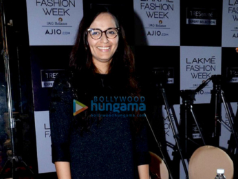 Kriti Sanon and Manish Malhotra at the Lakme Model auditions in Mumbai