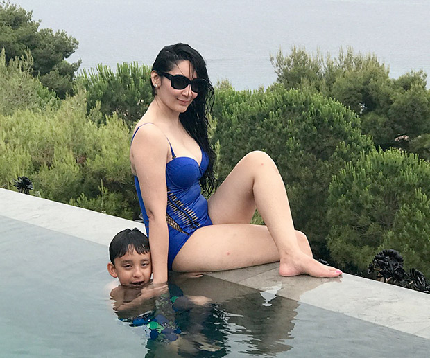 Maanyata Dutt poses in a swimsuit by the pool and it is sexy as hell (4)