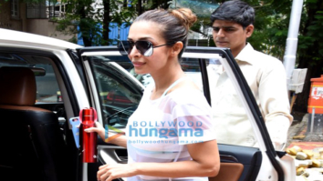 Malaika Arora snapped post her yoga session in Mumbai