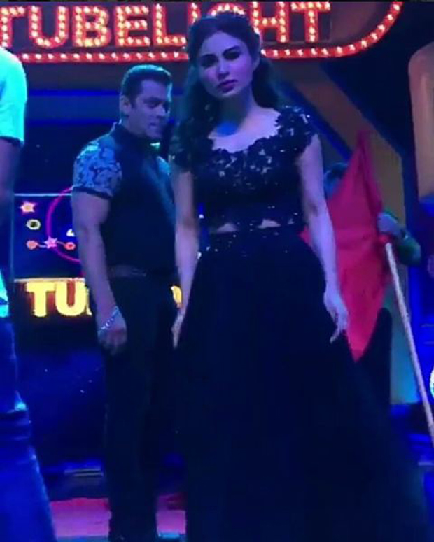 Mouni Roy accidentally crashes into Salman Khan during a performance rehearsal! Watch now
