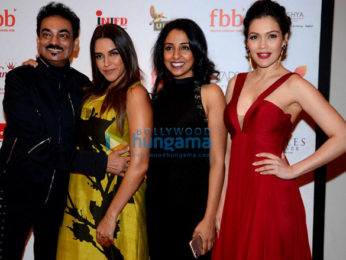 Neha Dhupia and Waluscha De Sousa at Miss India event in Mumbai