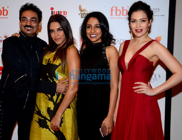 Neha Dhupia and Waluscha D’souza grace the Miss India event in Mumbai