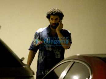 Ranbir Kapoor, Aditya Roy Kapur and Varun Dhawan snapped post dinner at Karan Johar's house