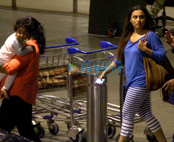 Rani Mukerji & Adira return from their holidays in Dubai