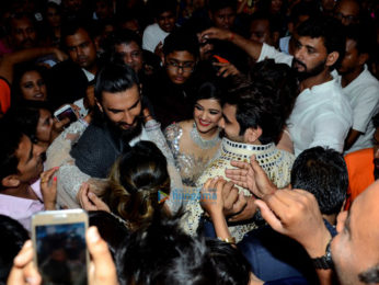 Ranveer Singh and Jacqueline Fernandez snapped at Vivek Kothari and Dimpal's sangeet ceremony