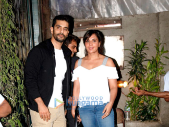 Richa Chadda and Angad Bedi snapped at Pali Village Cafe