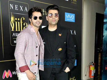 Saif Ali Khan, Karan Johar & Varun Dhawan at the press conference of 'IIFA Awards 2017'