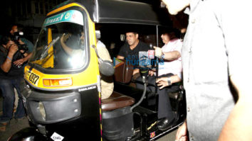 Salman Khan snapped taking a rickshaw ride after seeing off Katrina Kaif