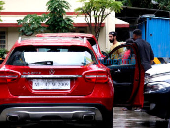 Shahid Kapoor, Mira Rajput & Misha snapped outside their gym in Bandra