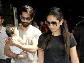 Shahid Kapoor and Mira Rajput Kapoor snapped at the airport