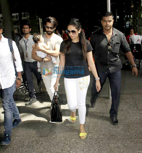 Shahid Kapoor and Mira Rajput Kapoor snapped at the airport