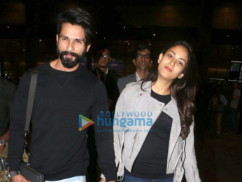 Shahid Kapoor and Mira Rajput snapped returning from London