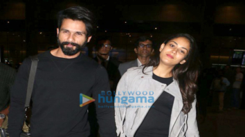 Shahid Kapoor and Mira Rajput snapped returning from London
