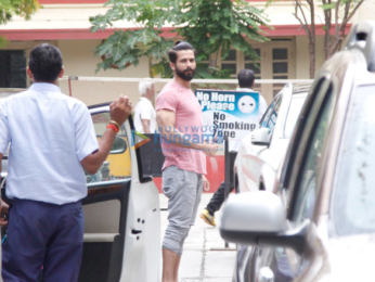 Shahid Kapoor snapped at the gym today