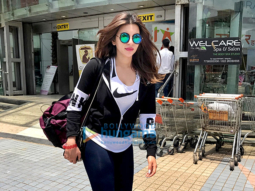 Shama Sikander spotted outside the gym