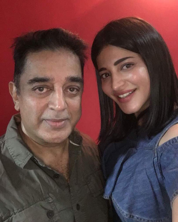 Shruti Haasan clicked with superstar father Kamal Haasan at the special screening of Behen Hogi Teri-1