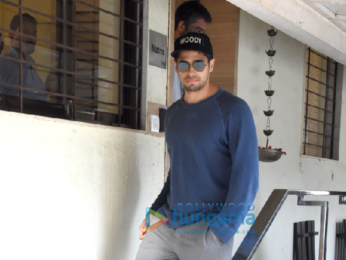 Sidharth Malhotra and Alia Bhatt snapped post their meeting at Matrix's office in Bandra