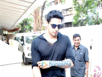 Sidharth Malhotra snapped post meeting in Bandra