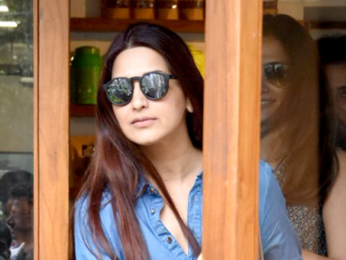 Sonali Bendre snapped twice in Bandra last evening