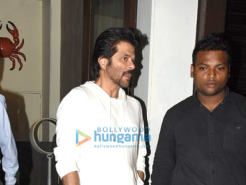 Sonam Kapoor and Anil Kapoor snapped post dinner at Bastian in Bandra