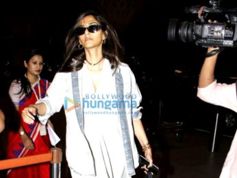 Sonam Kapoor and Sunny Leone snapped at the airport
