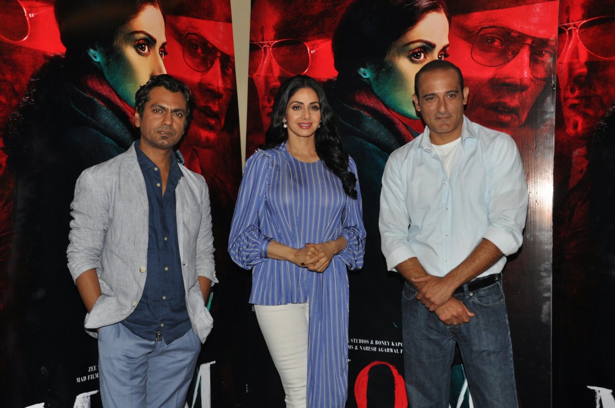 Sridevi, Akshaye Khanna and Nawazuddin Siddiqui snapped promoting their film ‘Mom’ Sridevi, Akshaye Khanna and Nawazuddin Siddiqui snapped promoting their film ‘Mom’