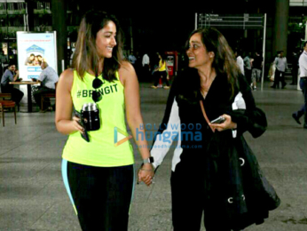 Sridevi and Ileana D'Cruz snapped at the airport