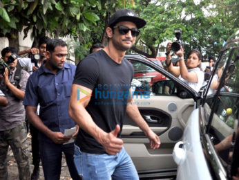 Sushant Singh Rajput snapped post his spa sessions at Myrah in Juhu