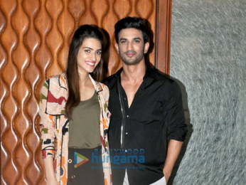 Sushant Singh Rajput and Kriti Sanon snapped at their film 'Raabta's promotions