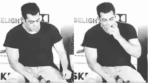 This hilarious video of Salman Khan eating threads from jeans is breaking the Internet