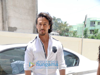 Tiger Shroff and Nidhhi Agerwal arrive for the trailer launch of their film 'Munna Michael'