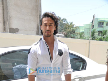 Tiger Shroff and Nidhhi Agerwal arrive for the trailer launch of their film 'Munna Michael'