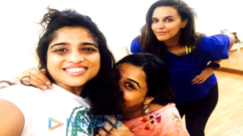 On The Sets Of The Movie Tumhari Sulu