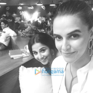 On The Sets Of The Movie Tumhari Sulu
