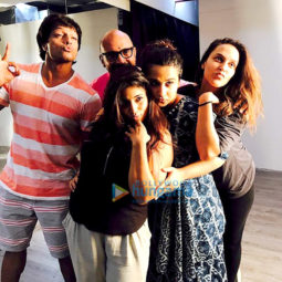 On The Sets Of The Movie Tumhari Sulu