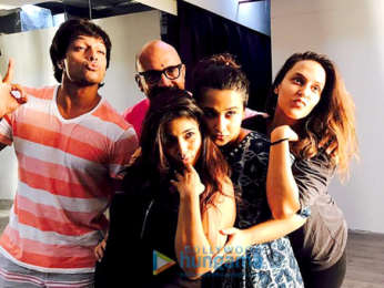 On The Sets Of The Movie Tumhari Sulu