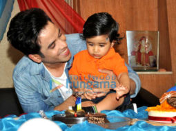 Tusshar Kapoor celebrates son Laksshya’s 1st birthday at his home in Juhu