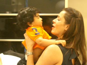 Tusshar Kapoor celebrates son Laksshya's 1st birthday at his home in Juhu
