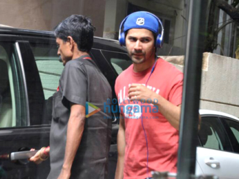 Varun Dhawan snapped at his office in Juhu